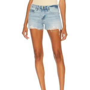 Frame Le Grand Garcon Cut Off Denim Shorts 32